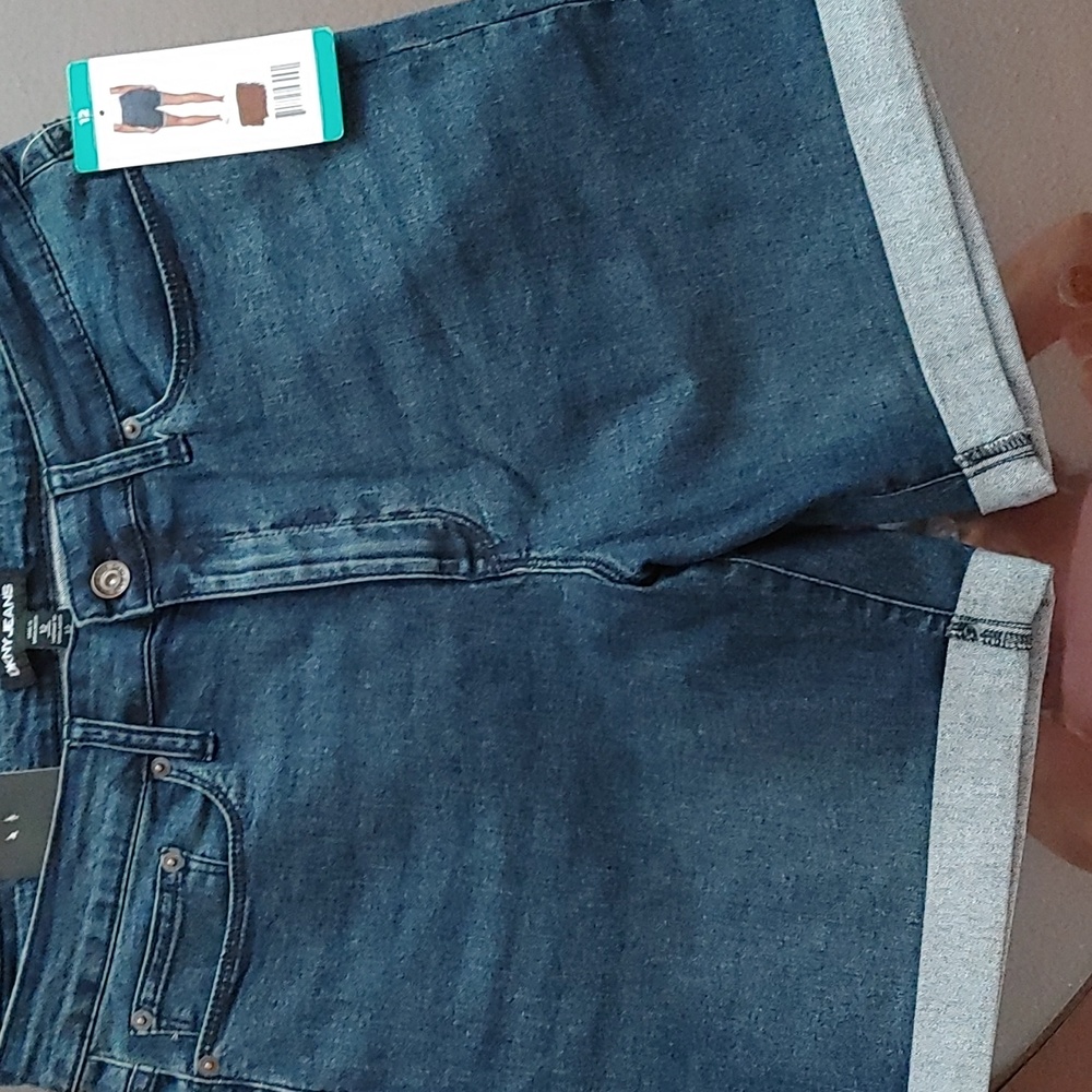 Ladies DKNY Denim Five pocket Dark Wash Shorts